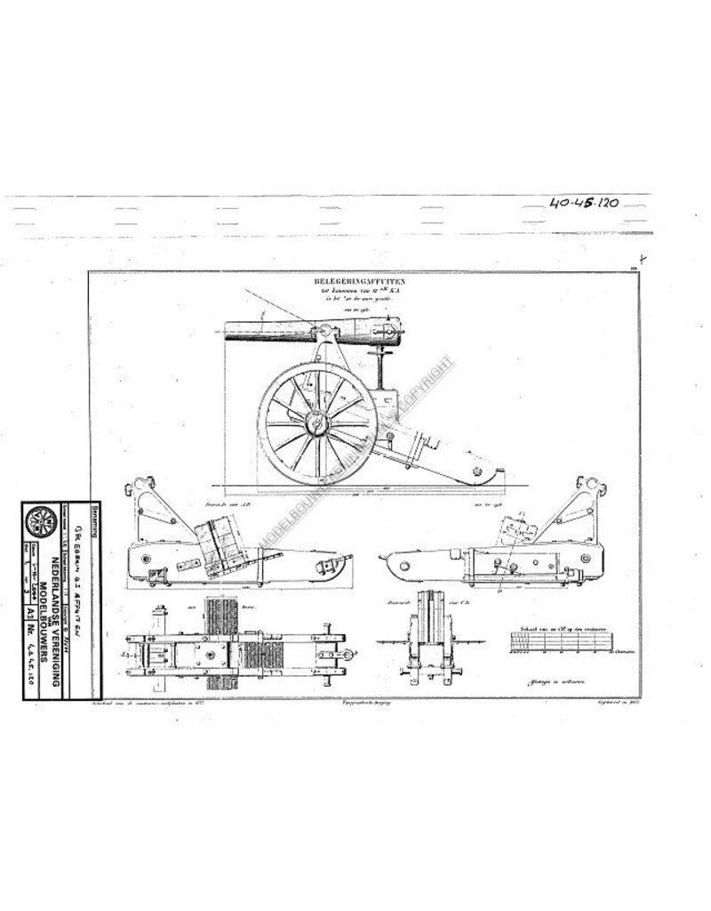 MBT 40.45.120 gun carriages 8cm