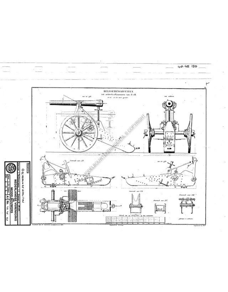 MBT 40.45.120 Lafetten 8cm