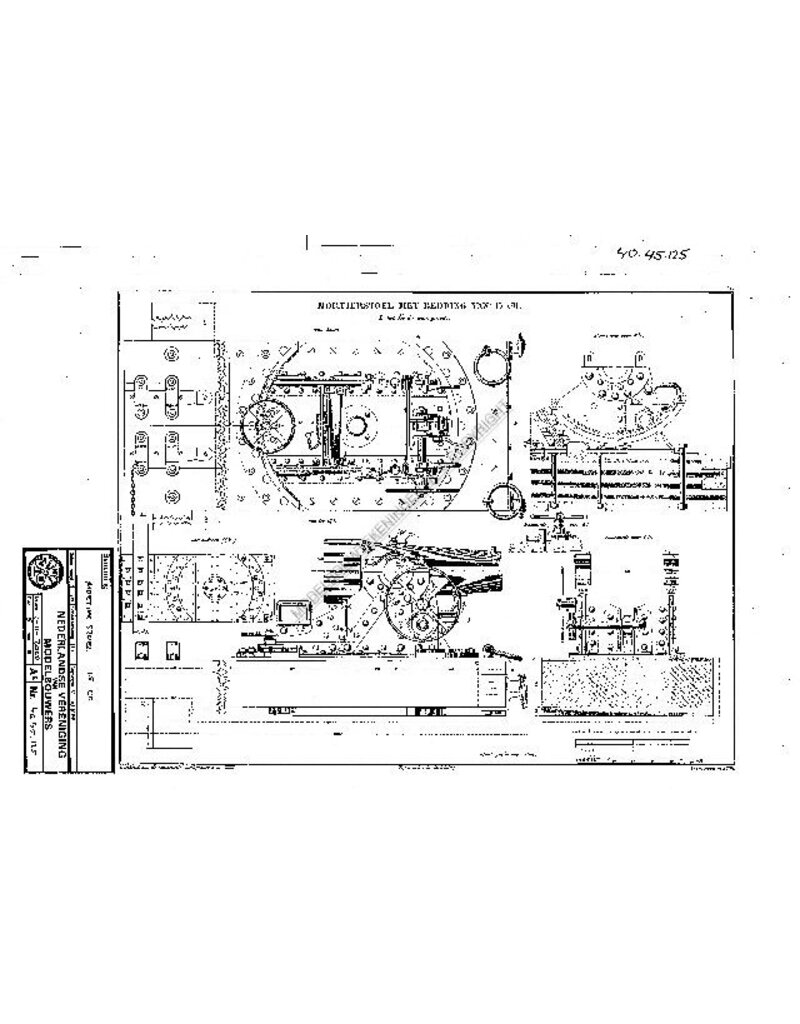 MBT Mörtelstuhl mit 10cm Bettung - Bauzeichnung Maßstab 1 : N/A (40.45.125)