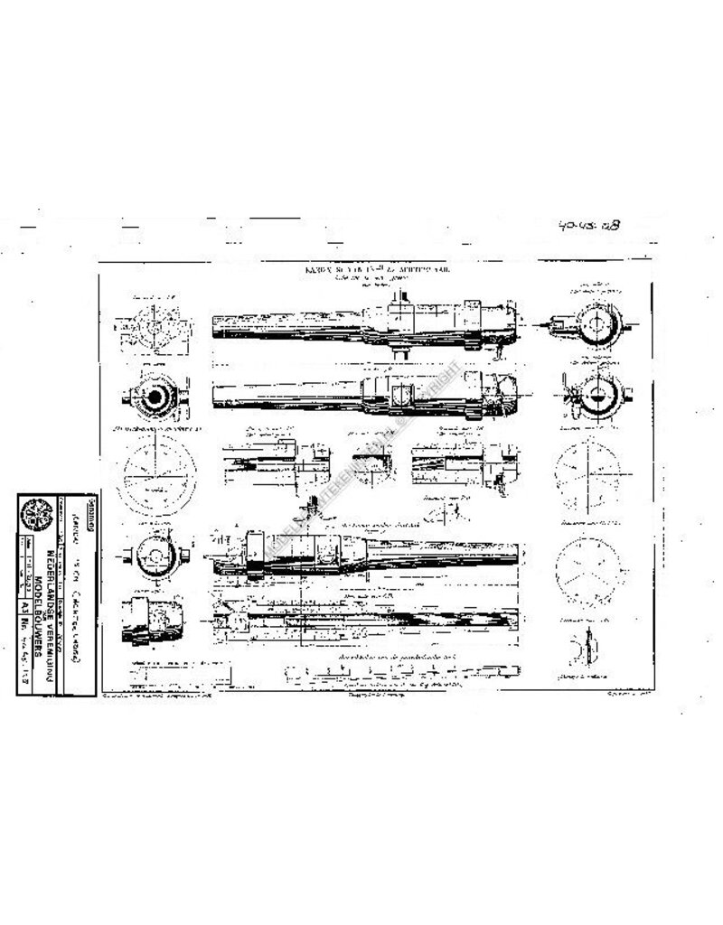 MBT 40.45.128 achterlader kanon 15cm