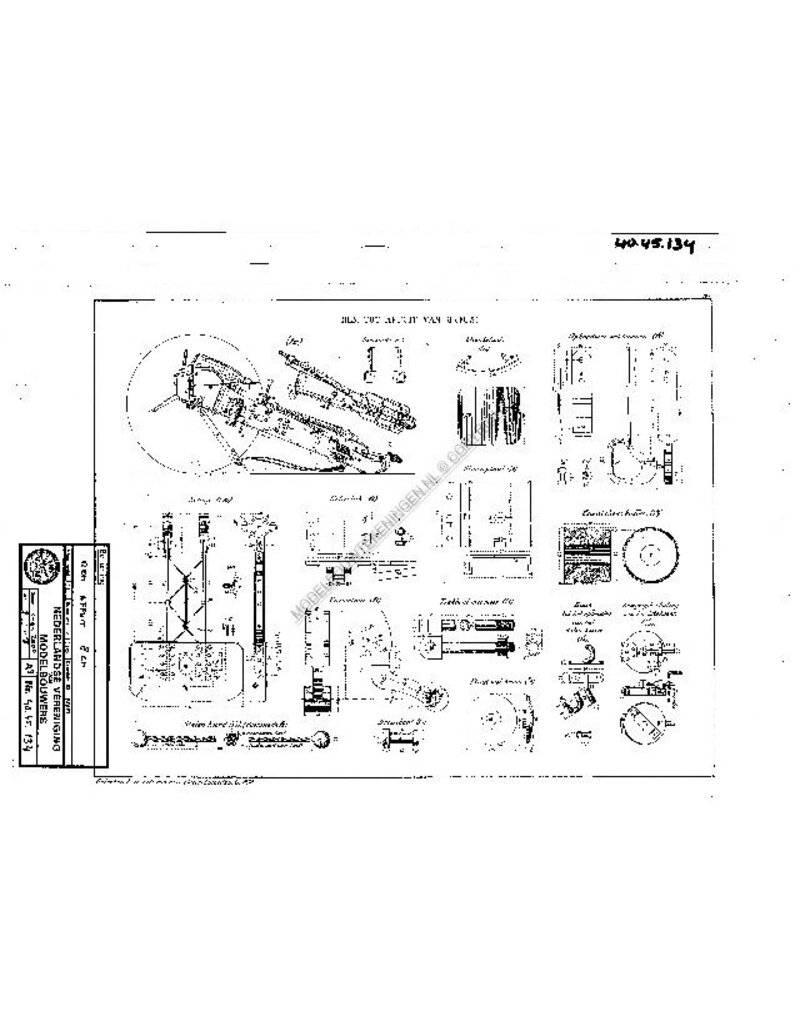 MBT 40.45.134 rem voor affuit van 8cm