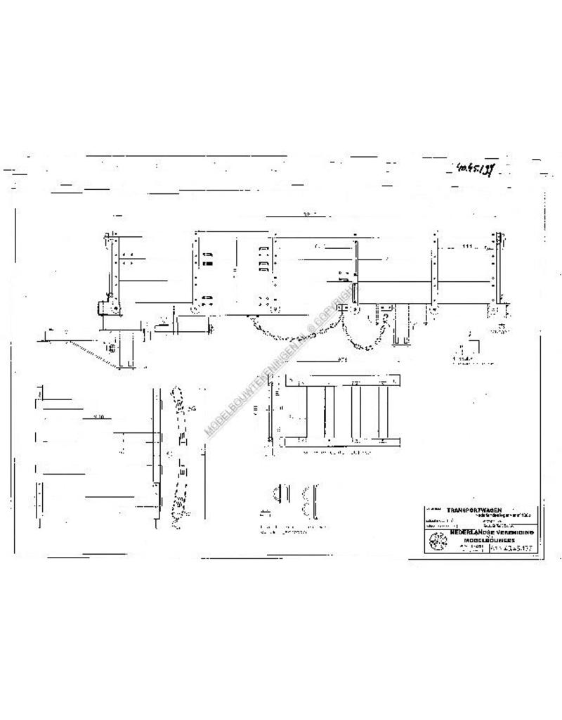 NVM 40.45.137 Trolley niederländische Armee aus dem Jahr 1860