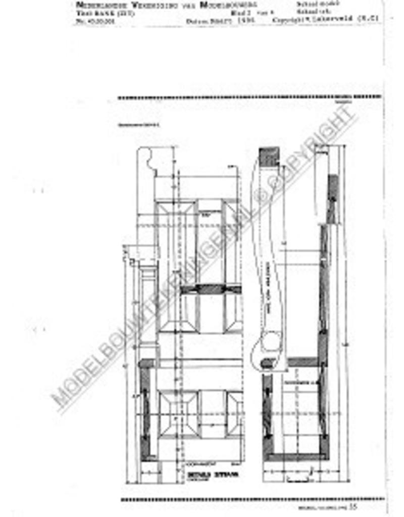 MBT Zitbank, "Ingle-nook" - Bouwtekening Schaal 1 : N/A (45.03.001)