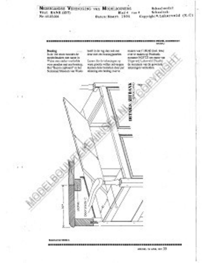 MBT Zitbank, "Ingle-nook" - Bouwtekening Schaal 1 : N/A (45.03.001)