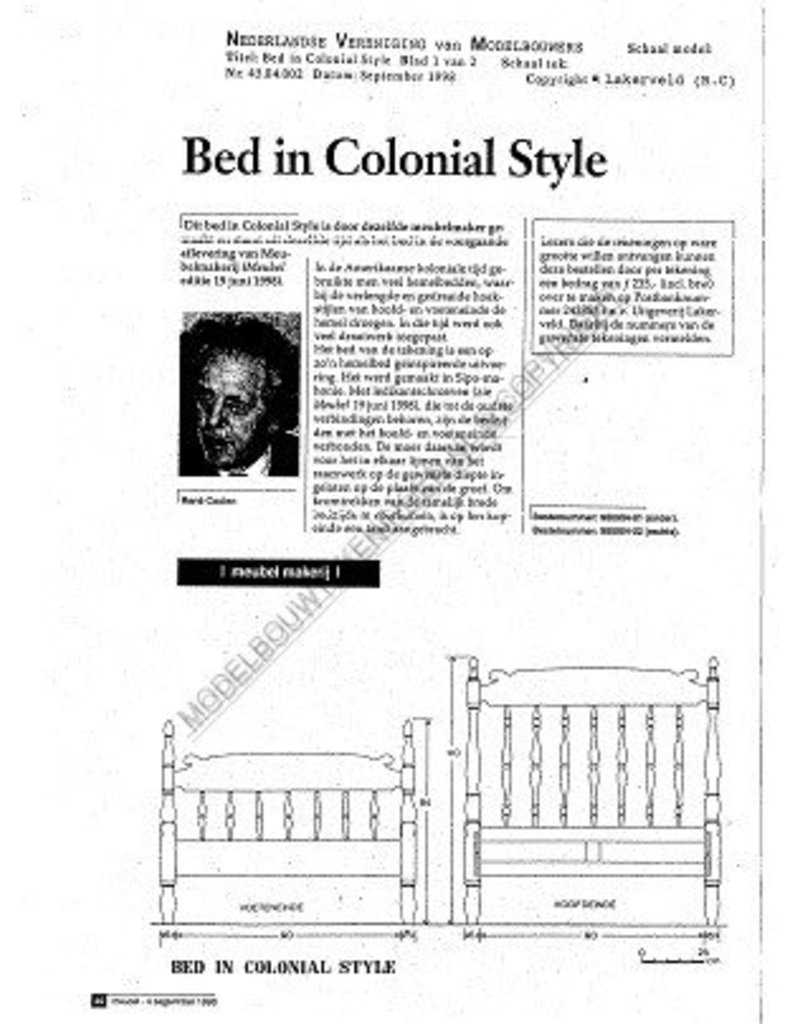 NVM 45.04.002 bed in colonial style