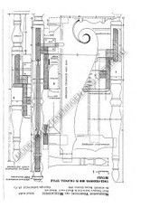 MBT Tweepersoonsbed in colonial stijl - Bouwtekening Schaal 1 : N/A (45.04.003)