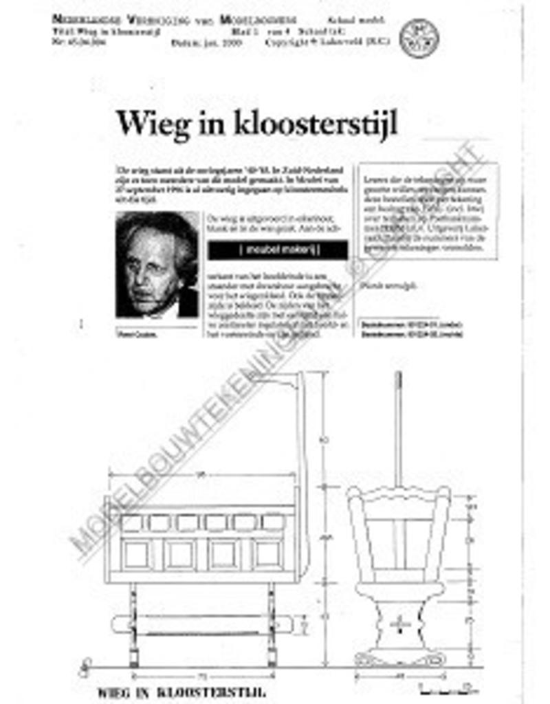 MBT Wiege im Klosterstil - Bauzeichnung Maßstab 1 : N/A (45.04.004)