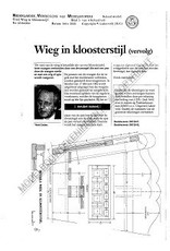 MBT Wieg in kloosterstijl - Bouwtekening Schaal 1 : N/A (45.04.004)