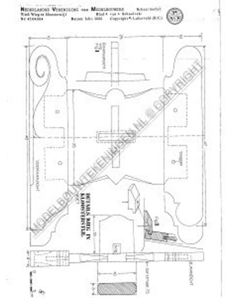 MBT Wieg in kloosterstijl - Bouwtekening Schaal 1 : N/A (45.04.004)