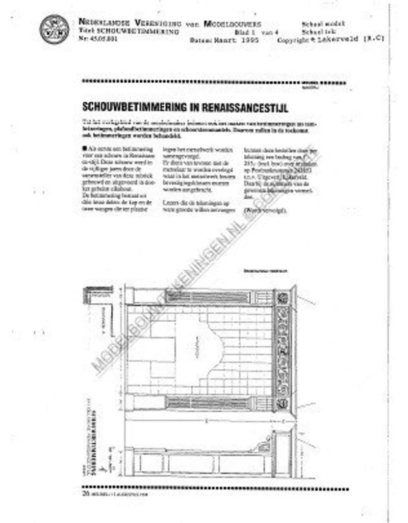 MBT Schouwbetimmering - Bouwtekening Schaal 1 : N/A (45.05.001)