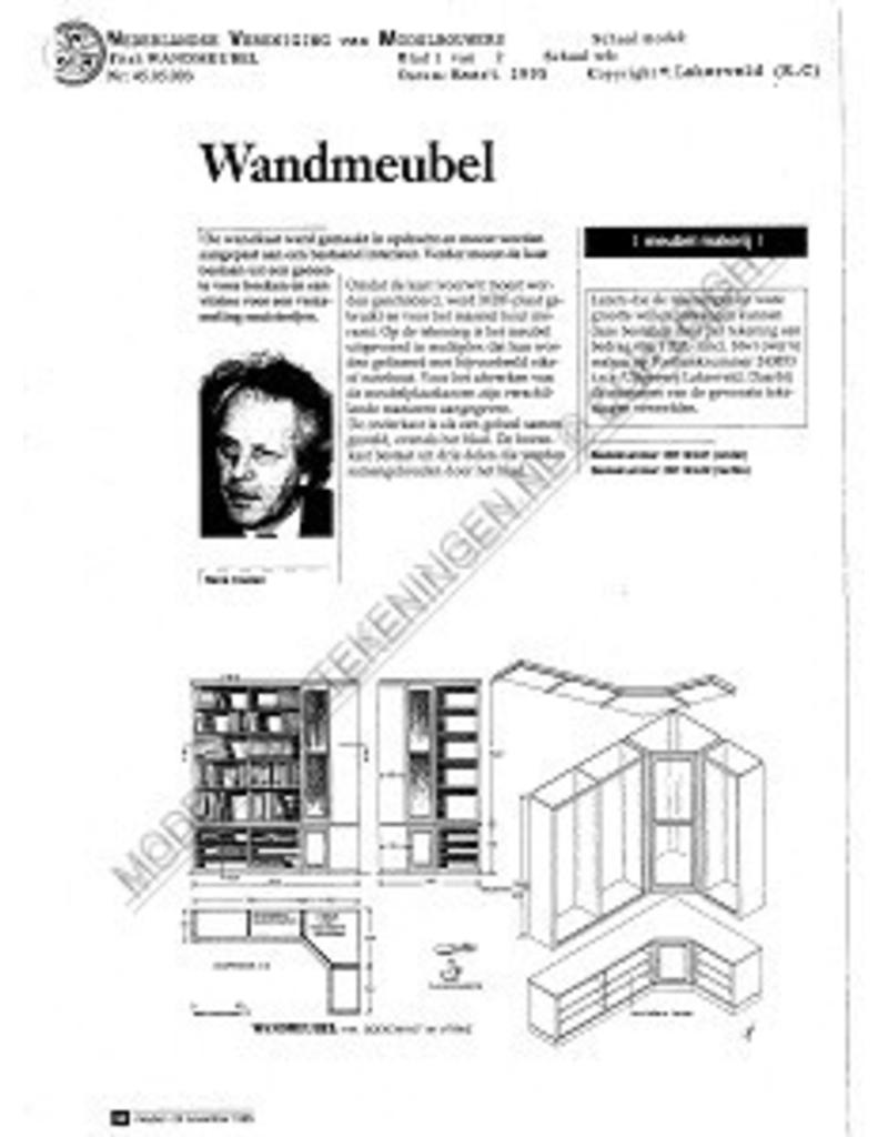 MBT Wandmöbel - Bauzeichnung Maßstab 1 : N/A (45.05.003)