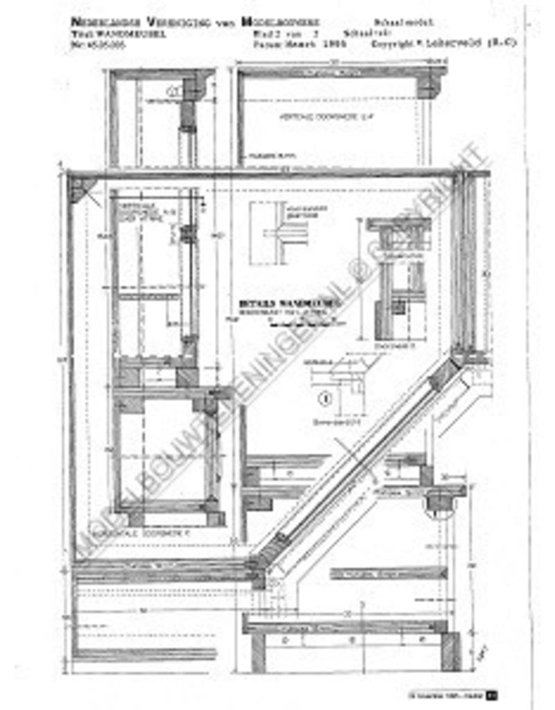 MBT Wandmeubel - Bouwtekening Schaal 1 : N/A (45.05.003)