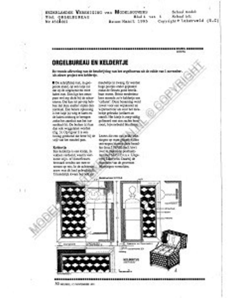 MBT Orgelpult - Bauzeichnung Maßstab 1 : N/A (45.06.002)