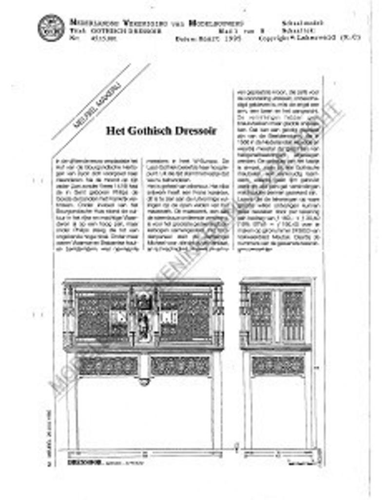 MBT Gotisches Sideboard - Bauzeichnung Maßstab 1 : N/A (45.15.001)
