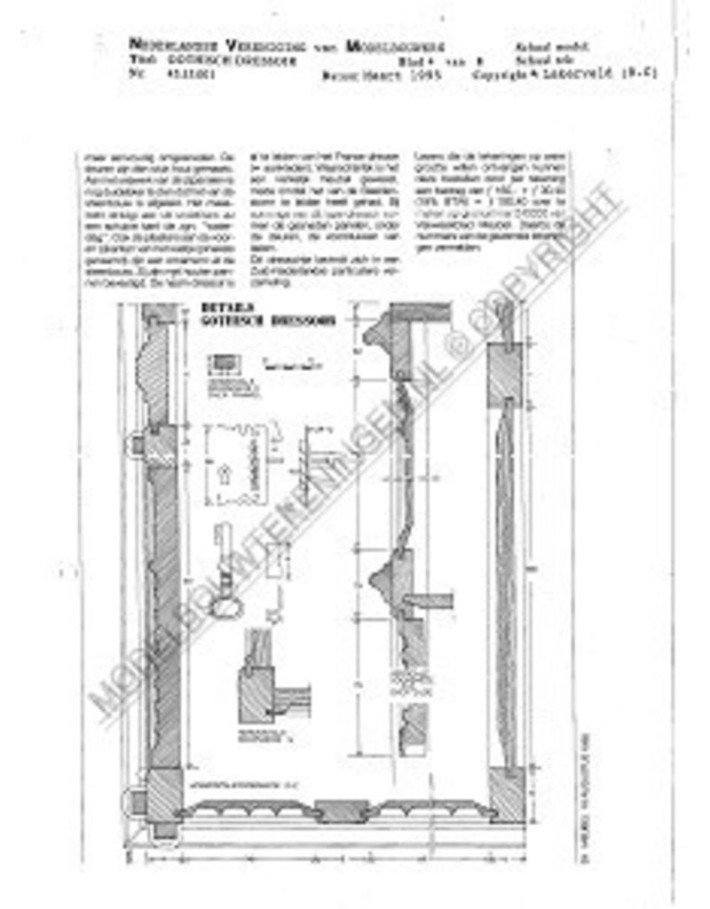 MBT Gotisches Sideboard - Bauzeichnung Maßstab 1 : N/A (45.15.001)