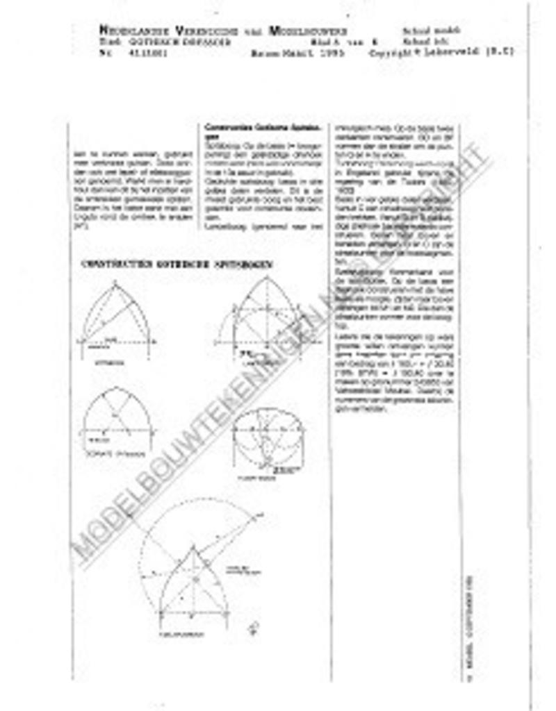MBT Gotisches Sideboard - Bauzeichnung Maßstab 1 : N/A (45.15.001)