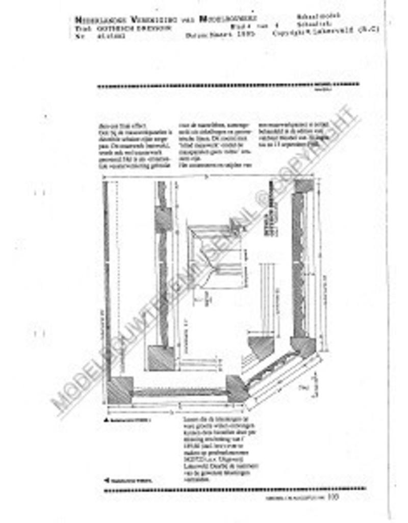 MBT Gotisches Sideboard - Bauzeichnung Maßstab 1 : N/A (45.15.002)