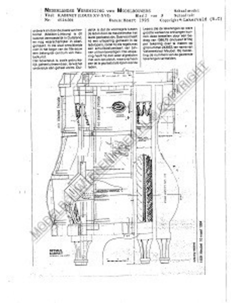 MBT Kabinet (Louis XV-XVI) - Bouwtekening Schaal 1 : N/A (45.16.001)