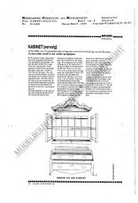 MBT Kabinet (laat Louis XV) - Bouwtekening Schaal 1 : N/A (45.16.002)