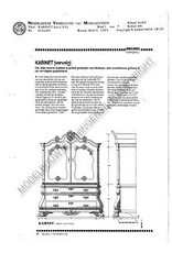 MBT Kabinet (Louis XV) - Bouwtekening Schaal 1 : N/A (45.16.003)