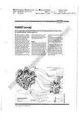 MBT Kabinet (Louis XV) - Bouwtekening Schaal 1 : N/A (45.16.003)