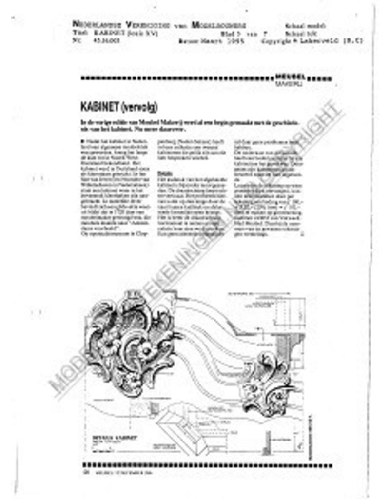 MBT Kabinet (Louis XV) - Bouwtekening Schaal 1 : N/A (45.16.003)