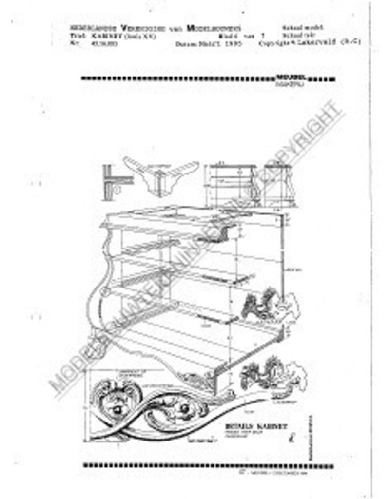 MBT Kabinet (Louis XV) - Bouwtekening Schaal 1 : N/A (45.16.003)
