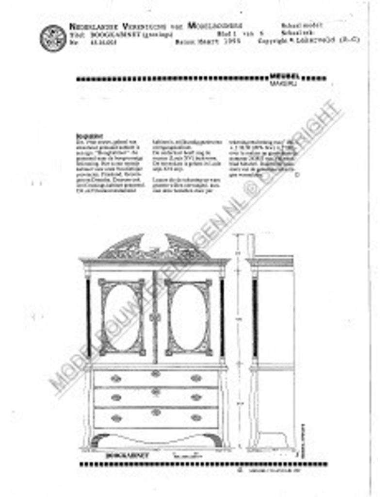 MBT Gronings boogkabinet - Bouwtekening Schaal 1 : N/A (45.16.005)