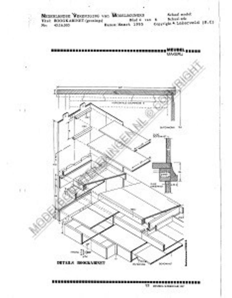 MBT Gronings boogkabinet - Bouwtekening Schaal 1 : N/A (45.16.005)