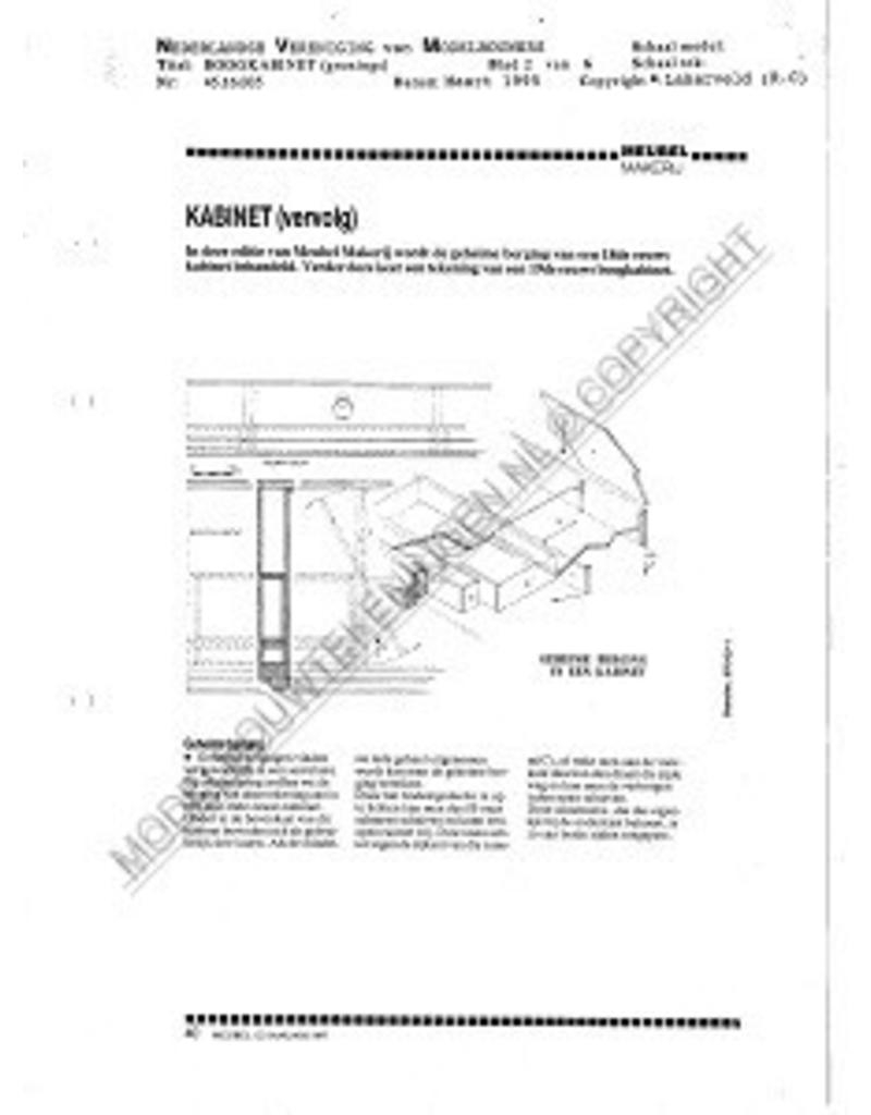 MBT Gronings boogkabinet - Bouwtekening Schaal 1 : N/A (45.16.005)