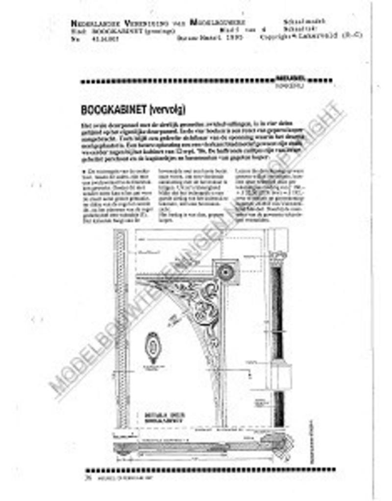 MBT Gronings boogkabinet - Bouwtekening Schaal 1 : N/A (45.16.005)