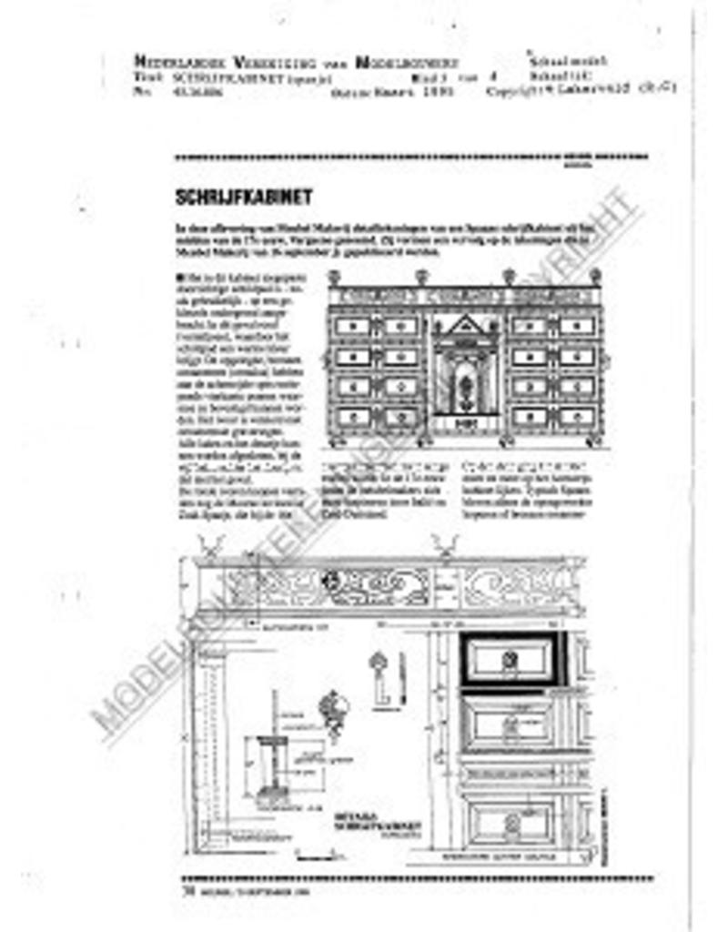 NVM 45.16.006 Spanish writing cabinet