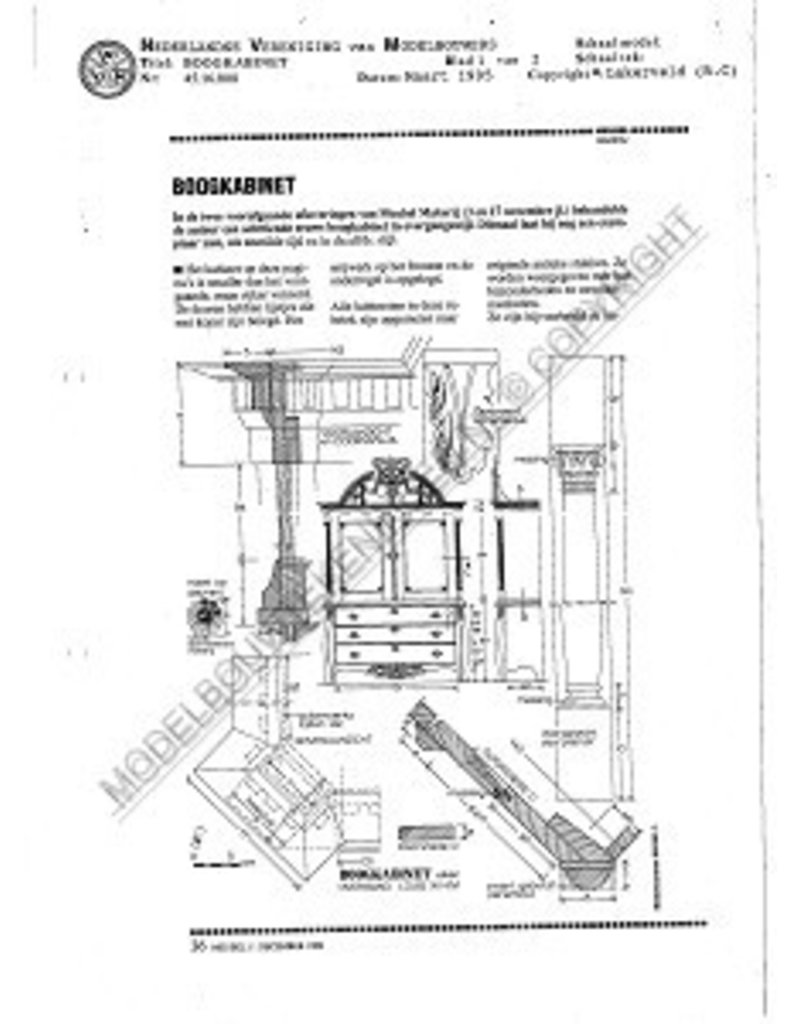 MBT Boogkabinet - Bouwtekening Schaal 1 : N/A (45.16.008)