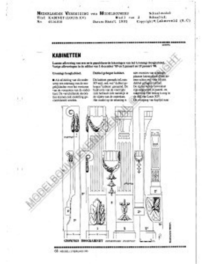 MBT Kabinet (Louis XV) - Bouwtekening Schaal 1 : N/A (45.16.010)