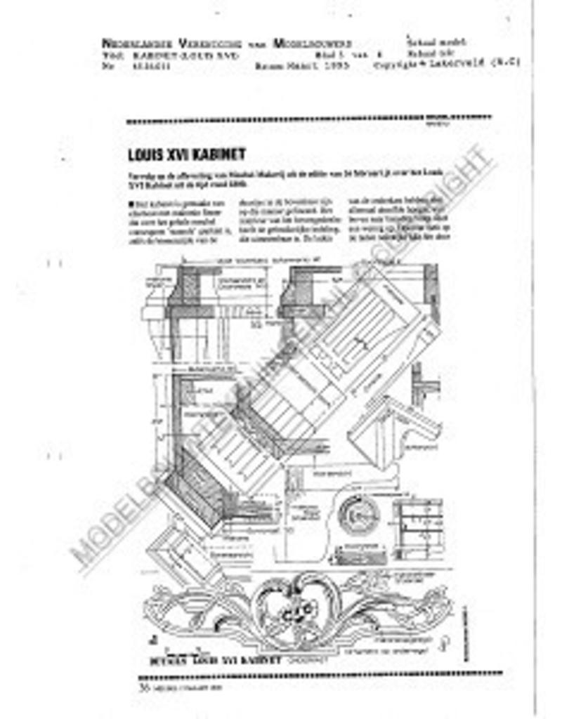 MBT Kabinett (Louis XV) - Bauzeichnung Maßstab 1 : N/A (45.16.011)