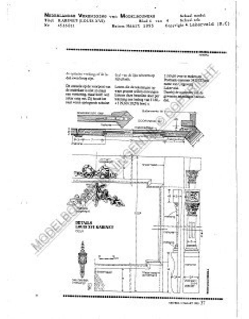 MBT Kabinet (Louis XV) - Bouwtekening Schaal 1 : N/A (45.16.011)