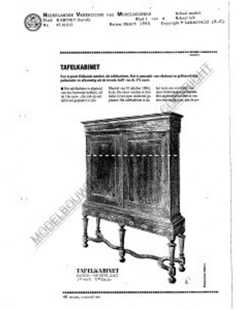 MBT Barok kabinet - Bouwtekening Schaal 1 : N/A (45.16.012)