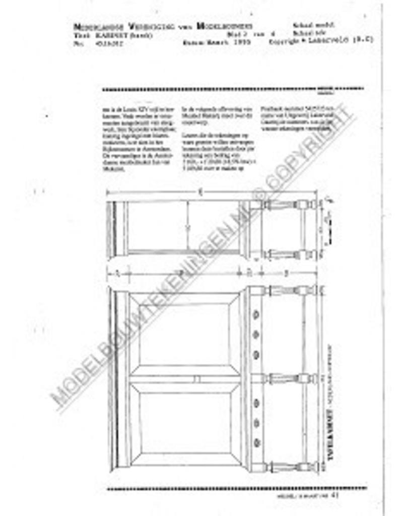 MBT Barok kabinet - Bouwtekening Schaal 1 : N/A (45.16.012)