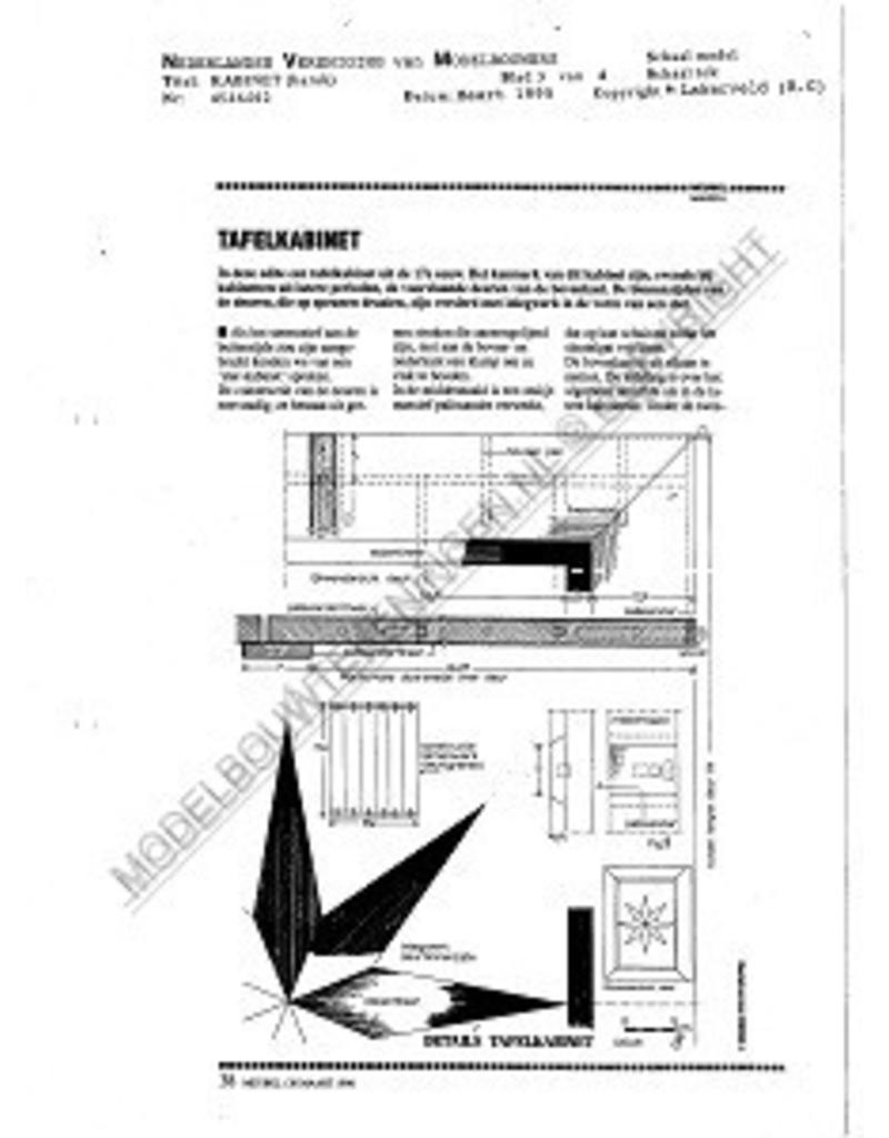 MBT Barok kabinet - Bouwtekening Schaal 1 : N/A (45.16.012)