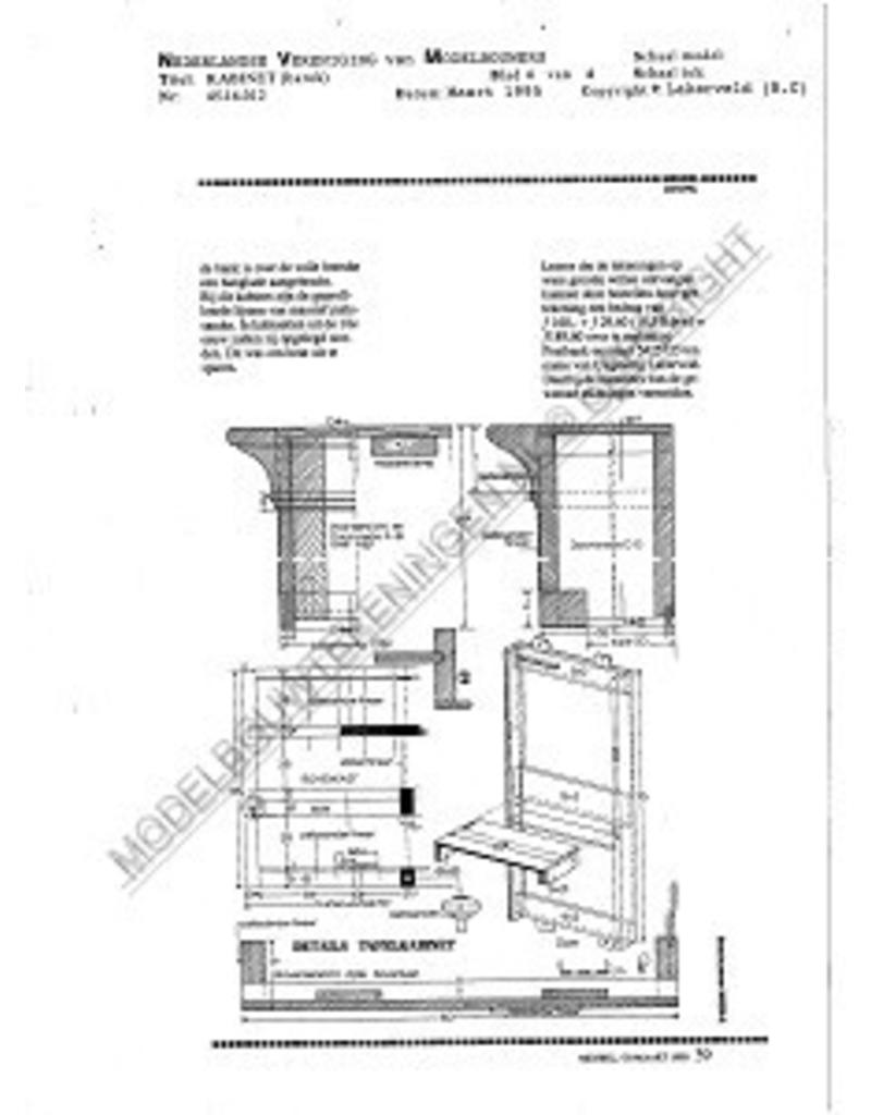 MBT Barok kabinet - Bouwtekening Schaal 1 : N/A (45.16.012)