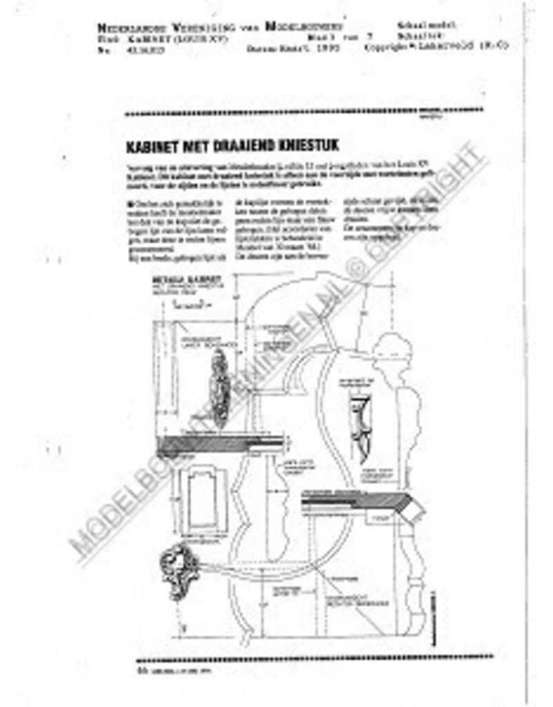 MBT Kabinet (Louis XV) - Bouwtekening Schaal 1 : N/A (45.16.015)