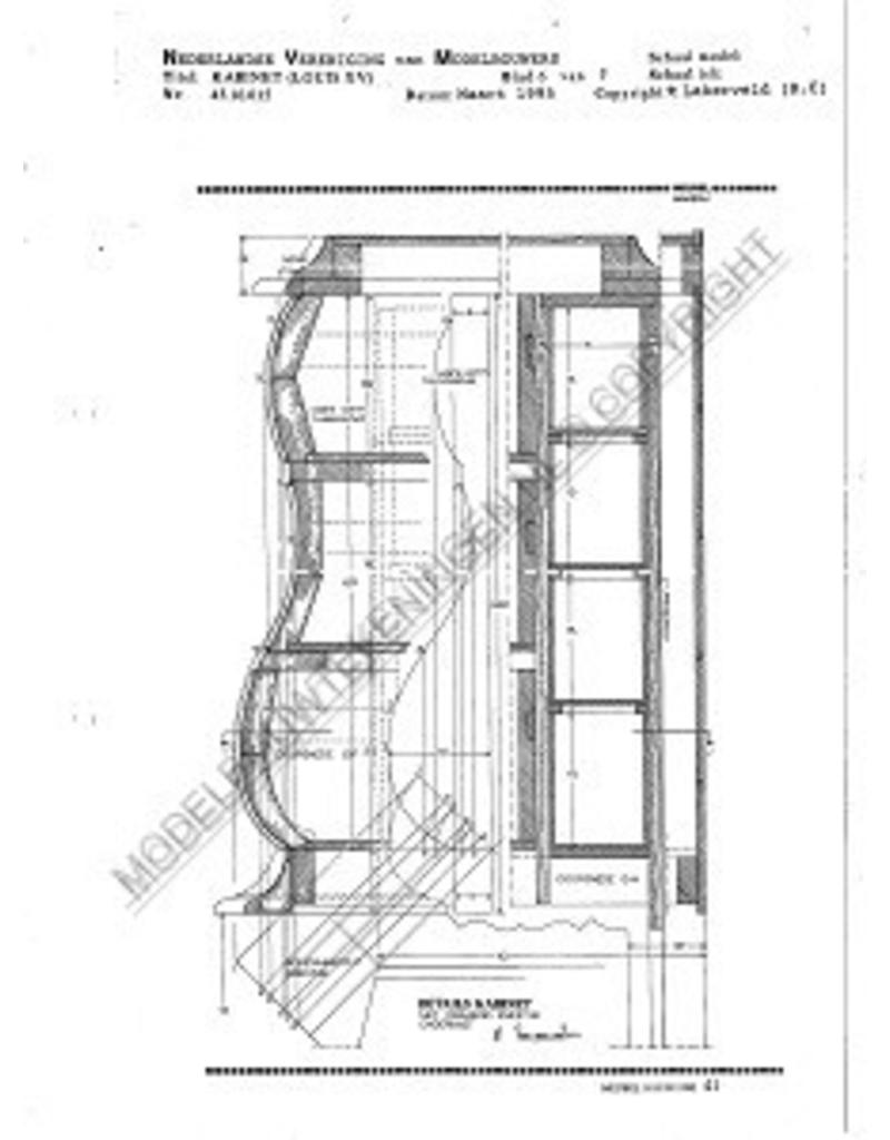 MBT Kabinet (Louis XV) - Bauzeichnung Maßstab 1 : N/A (45.16.015)