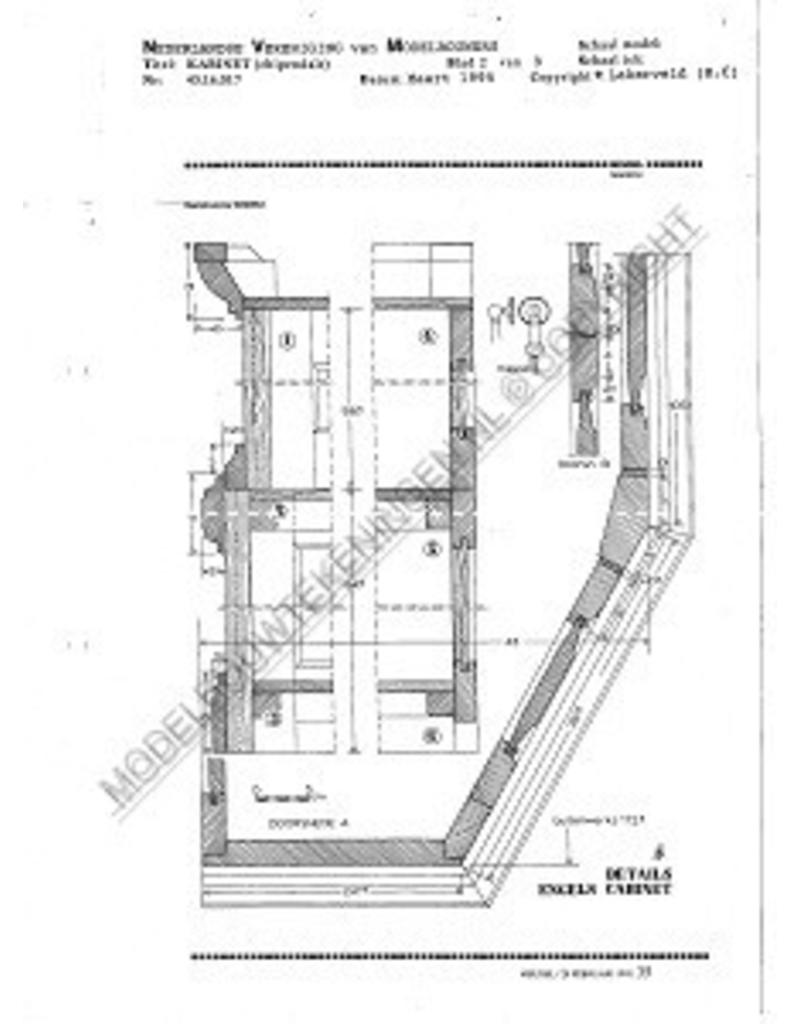 MBT Chippendale Kabinett - Bauzeichnung Maßstab 1 : N/A (45.16.017)