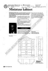 MBT Miniatuur kabinet - Bouwtekening Schaal 1 : N/A (45.16.019)