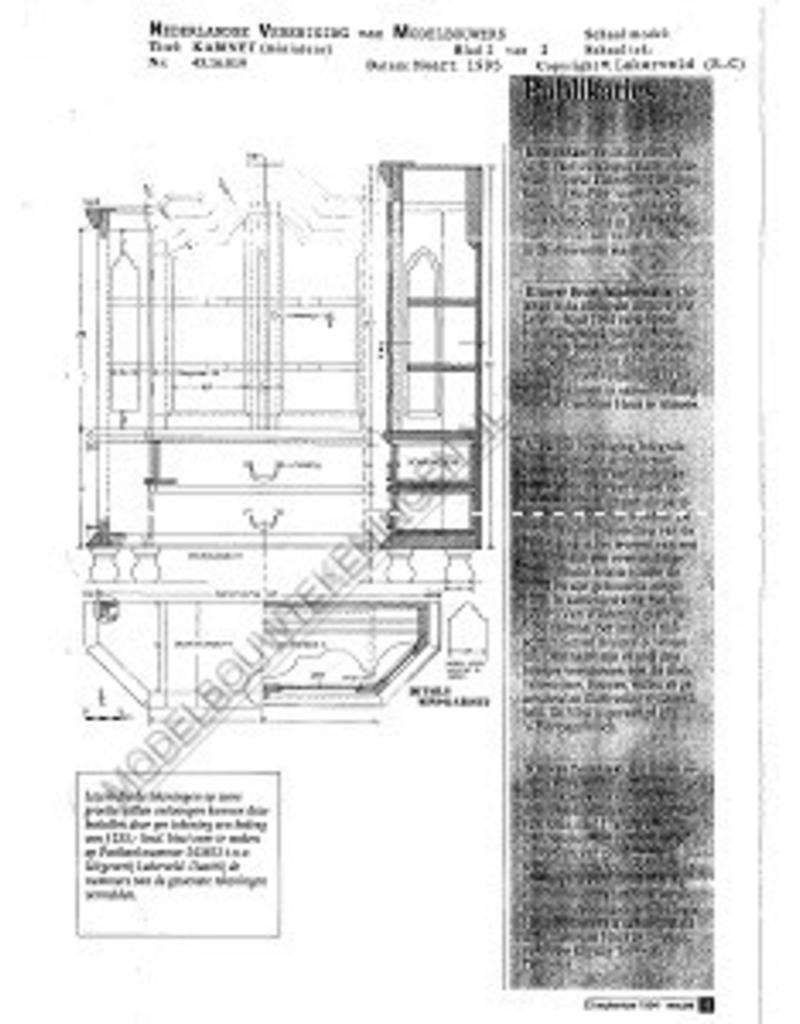 MBT Miniatuur kabinet - Bouwtekening Schaal 1 : N/A (45.16.019)