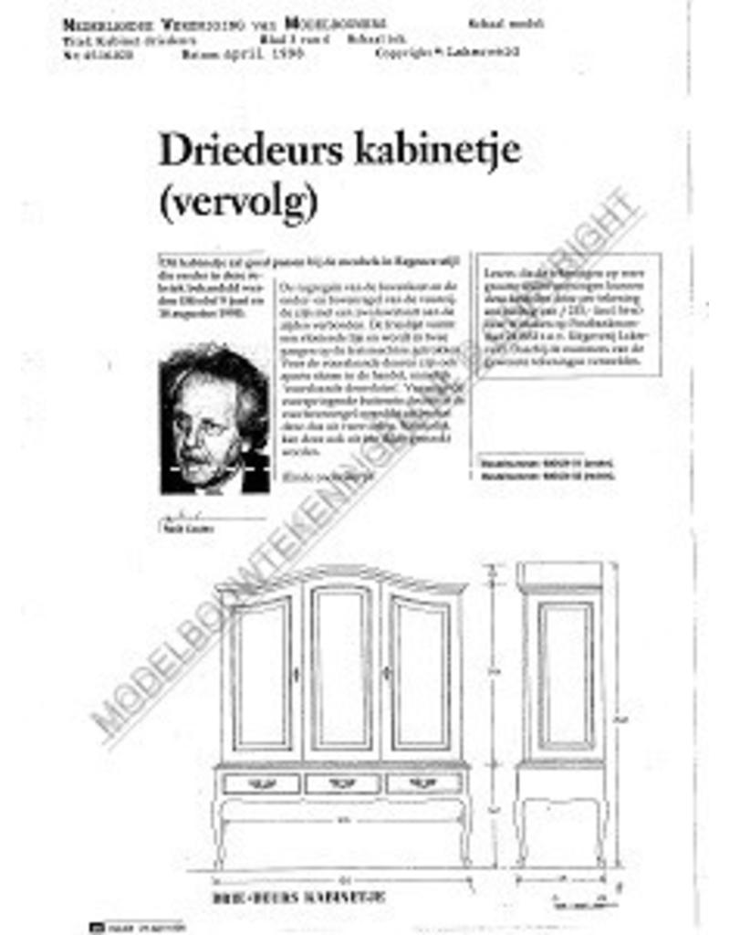 MBT Dreitüriges Kabinett - Bauzeichnung Maßstab 1 : N/A (45.16.020)