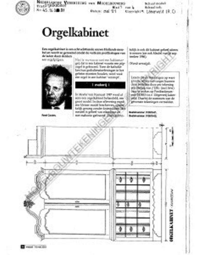 MBT Orgelkabinet - Bouwtekening Schaal 1 : N/A (45.16.021)