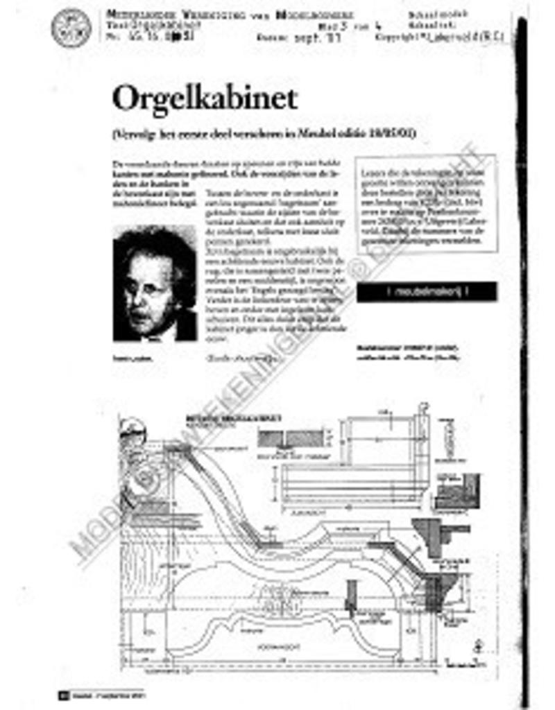 MBT Orgelkabinet - Bouwtekening Schaal 1 : N/A (45.16.021)