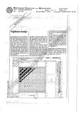 MBT Vijfdeurs kastje - Bouwtekening Schaal 1 : N/A (45.17.001)