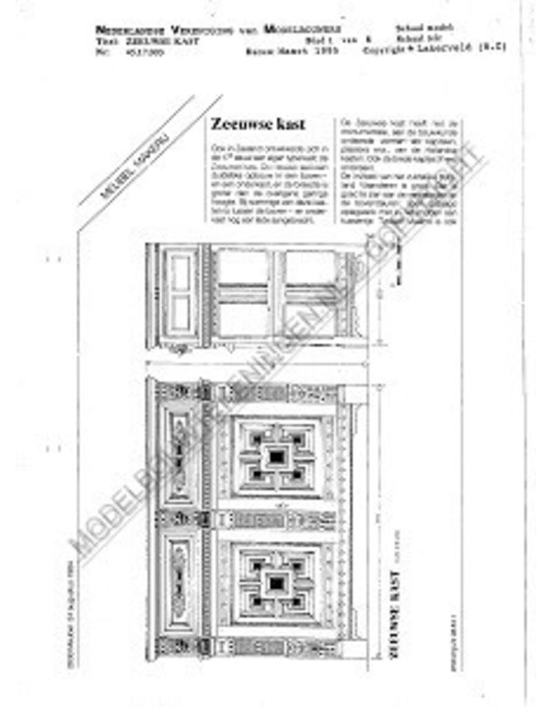MBT Zeeuwse kast - Bouwtekening Schaal 1 : N/A (45.17.003)